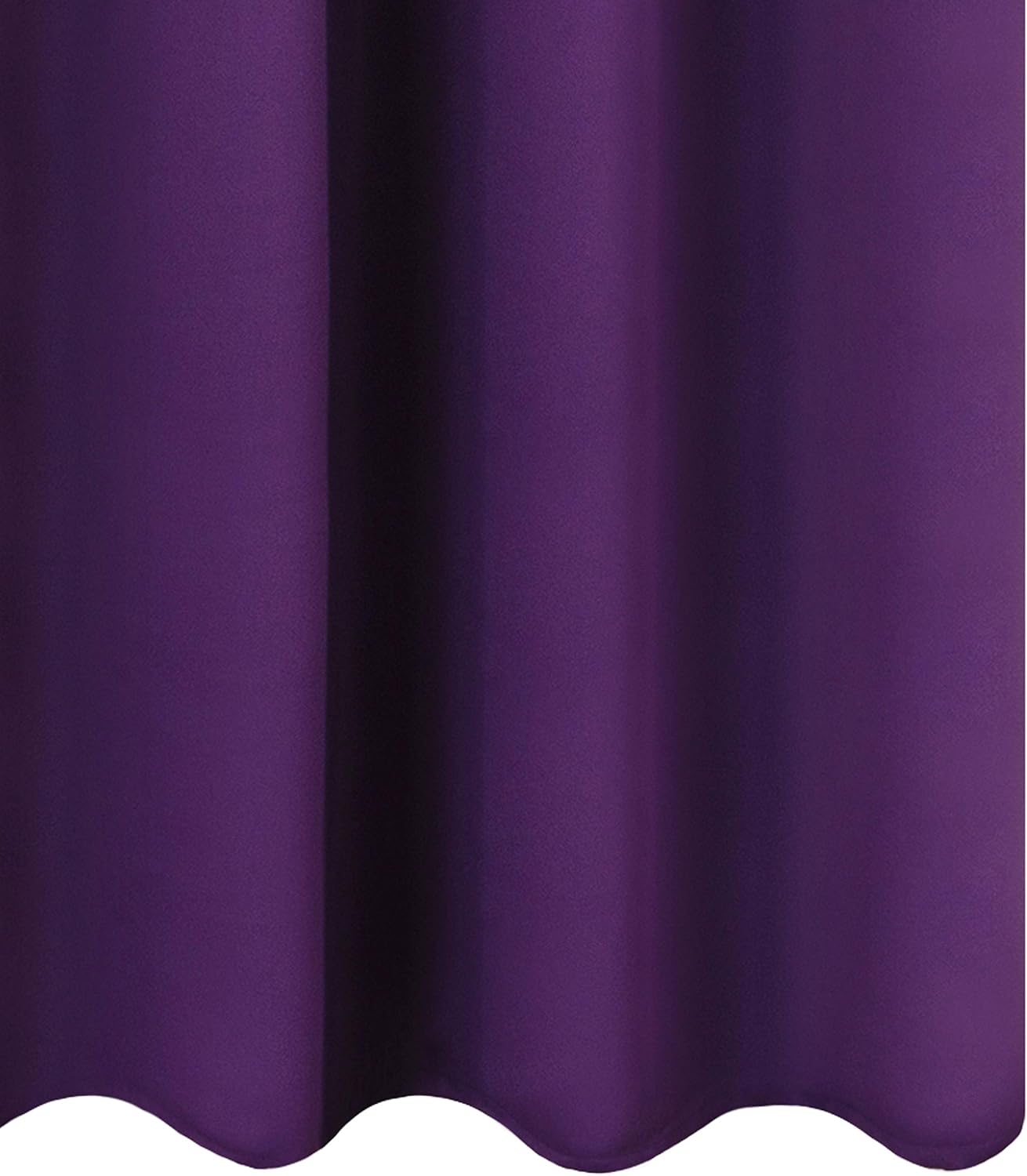 Lemomo Purple Thermal Blackout Curtains/52 x 72 Inch/Set of 2 Panels Room Darkening Curtains for Bedroom 72 Inch silver