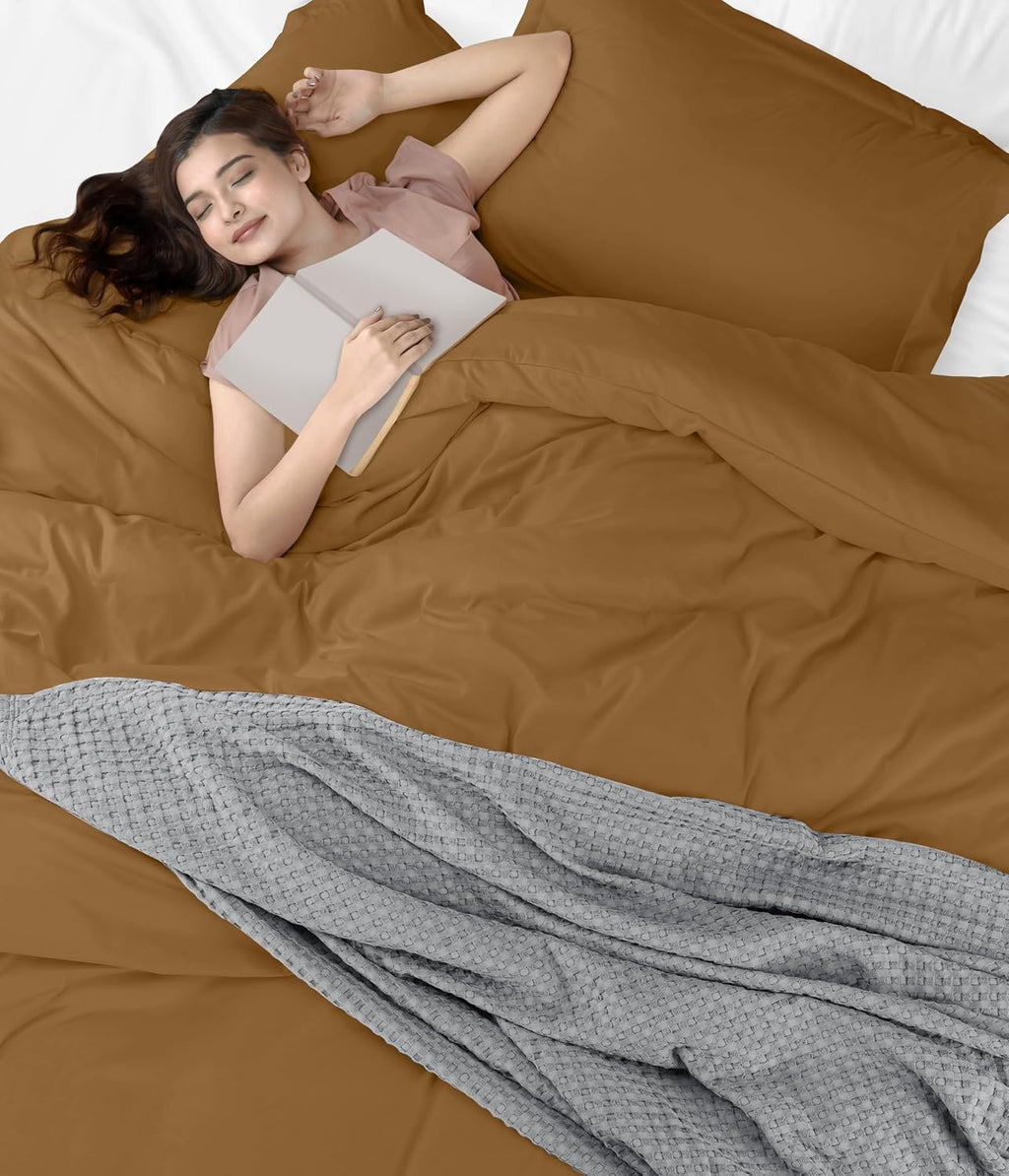 Utopia Bedding Duvet Cover Queen Size - 3 Piece with Zipper Closure - 1 Comforter Cover 90X90 Inches & 2 Pillow Shams 20X26 Inches…