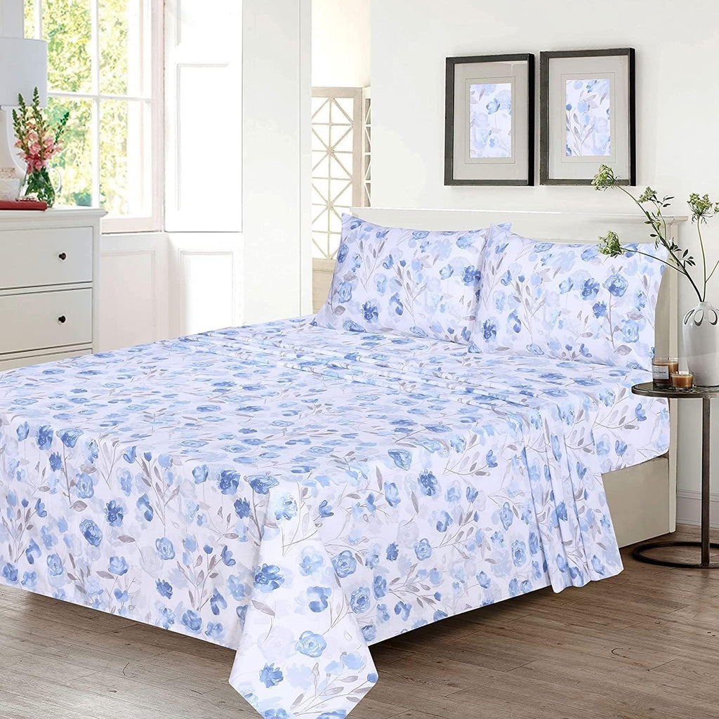 Ruvanti 100% Cotton Percale Sheets Queen Size – Crisp Cooling Bed Sheets for Hot Sleepers, Deep Pocket 16”, Soft Breathable & Durable Hotel…