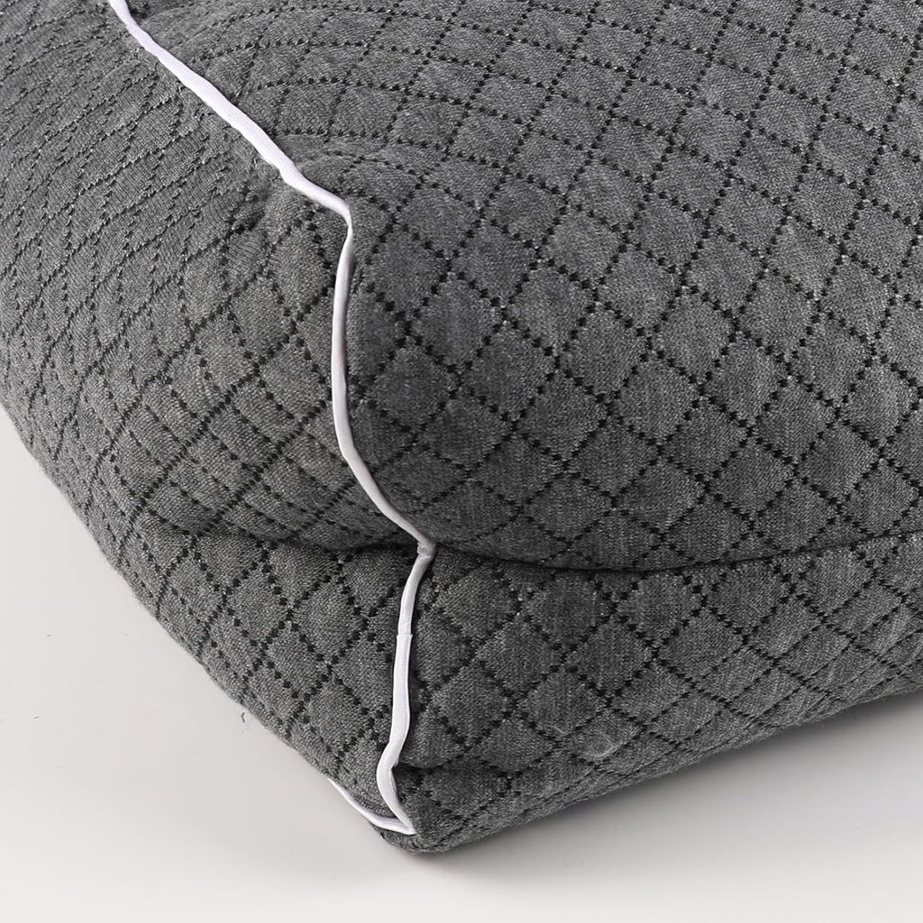 MINUPWELL 6.5" Knee Pillow for Side Sleepers - 100% Shredded Memory Foam Leg Pillow for Side Sleeping - Between Leg & Under Hip Pillow…
