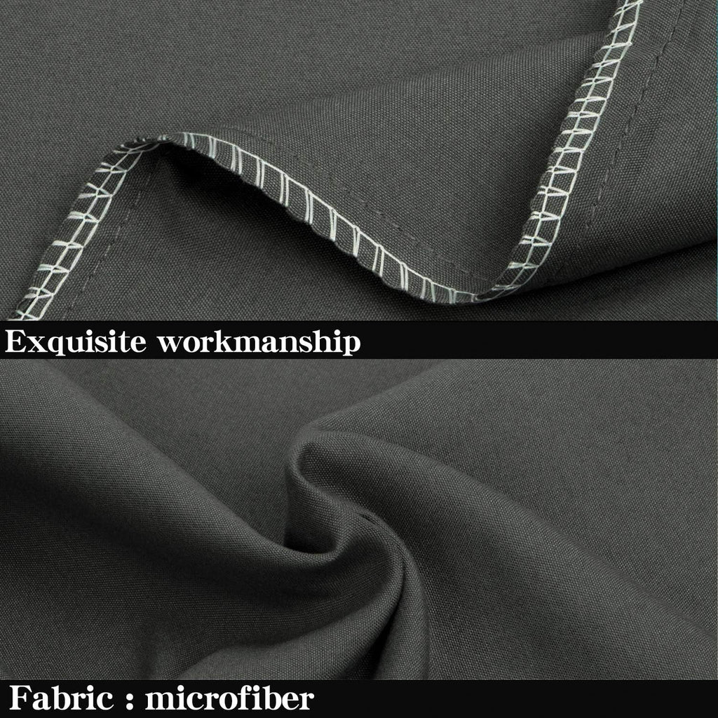 Ntbay King Pillowcase Set - 2 Pack Brushed Microfiber 20x40 Pillowcases - Soft, Wrinkle-Free, Fade-Resistant, Stain-Resistant, Dark Grey Pi…