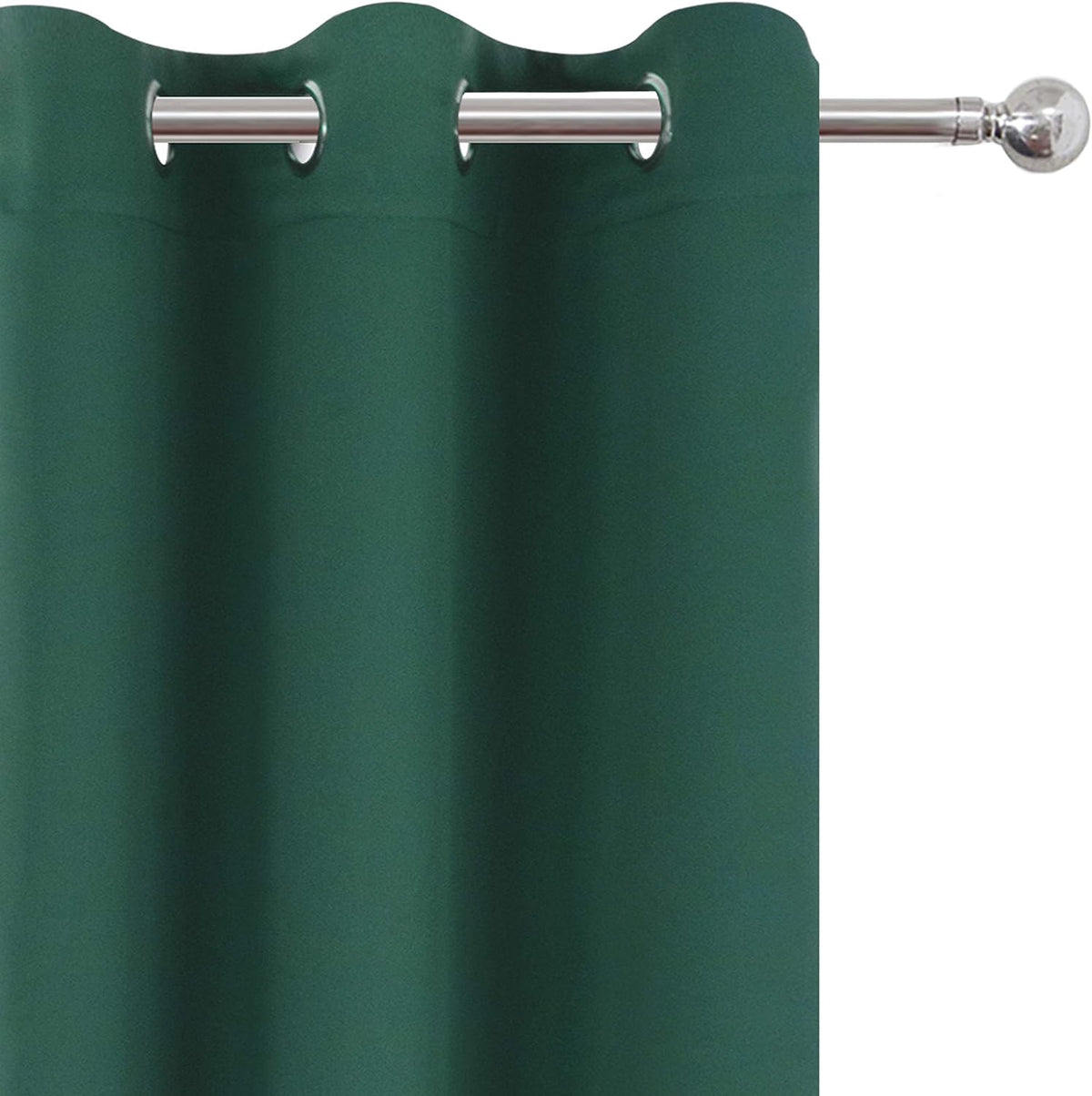 Lemomo Dark Green Bedroom Blackout Curtains/38 x 63 Inch Long/Set of 2 Curtain Panels/Thermal Insulated Room Darkening Curtains for Bedroom…