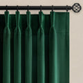Drapenova Drapenova102 Inches Long Green Velvet Curtains for Bedroom Living Room Eelgant Pinch Pleated Room Darkening Thermal Insula…