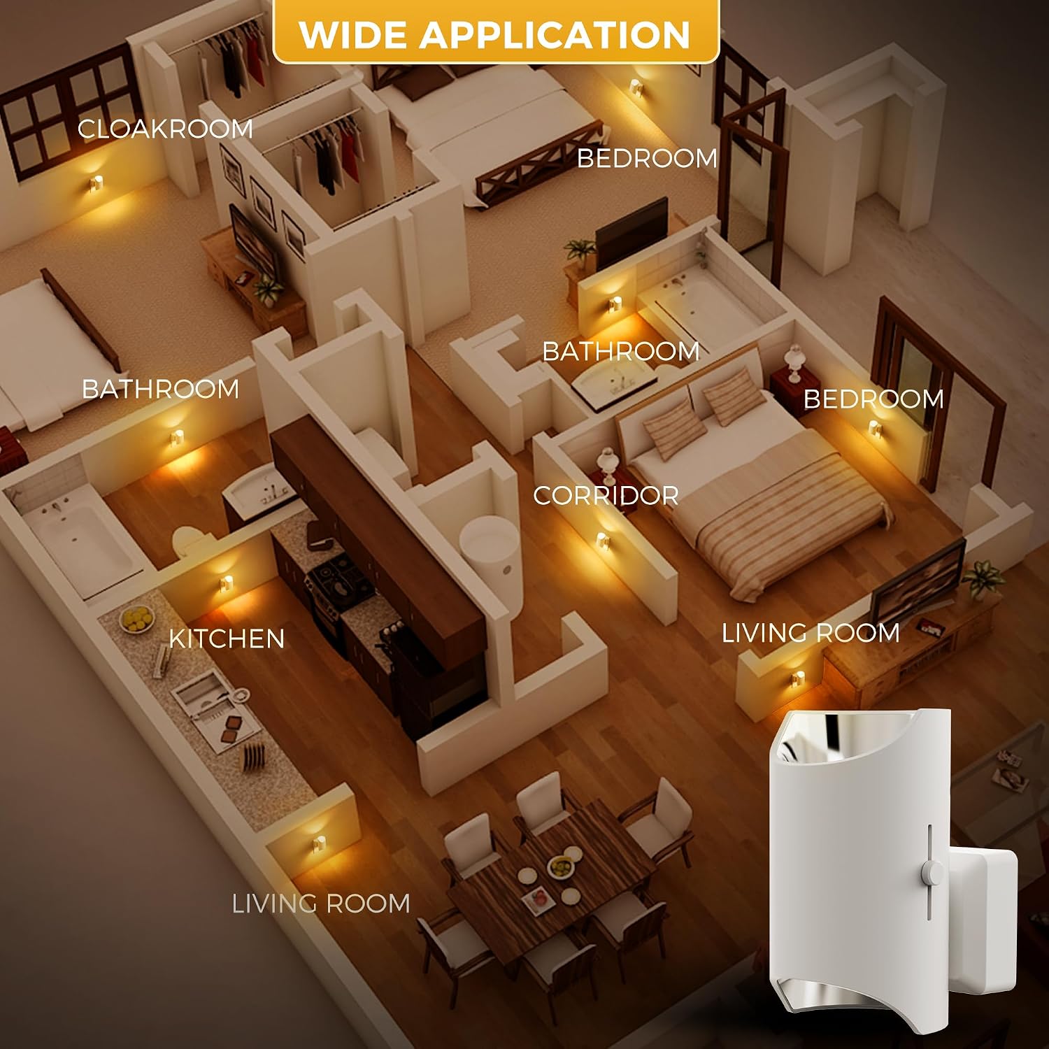 L LOHAS LED Night Lights Plug into Wall, Dimmable Night Light 0-100LM, Dusk to Dawn Sensor, Soft White 2000K, Plug in Nightlights for…