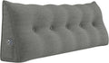 Headboard Wedge Pillows for Sitting Up in Bed Rest Adult, Triangular Upholstered Stuffed Reading Pillow for Sofa Couch Back Cushions…
