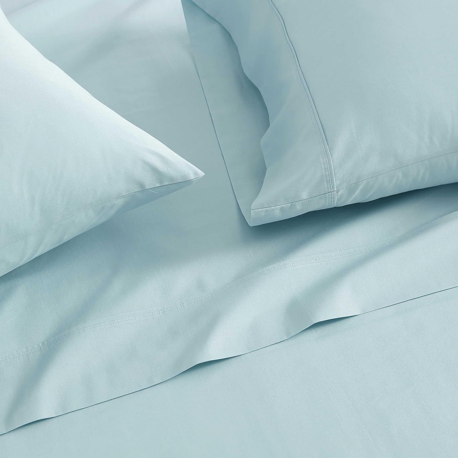 MarthaStewart Martha Stewart - Twin Size Sheets Set, Crisp & Tailored Cooling Sheets w/a Naturally Smooth Cotton Percale Lightweight Feel -…