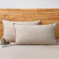 Chuffed 100% French Linen Pillow Cases King Size Set of 2, Luxury Washed Flax Pillow Covers with Zipper Closure - Breathable & Cooling for…