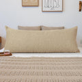 JoraLion 20x54 inch Neutral Boucle Body Pillow Cover, Camel Long Pillow Cover Cozy Soft Cushion Case for Couch Sofa Bed Living Room Home…
