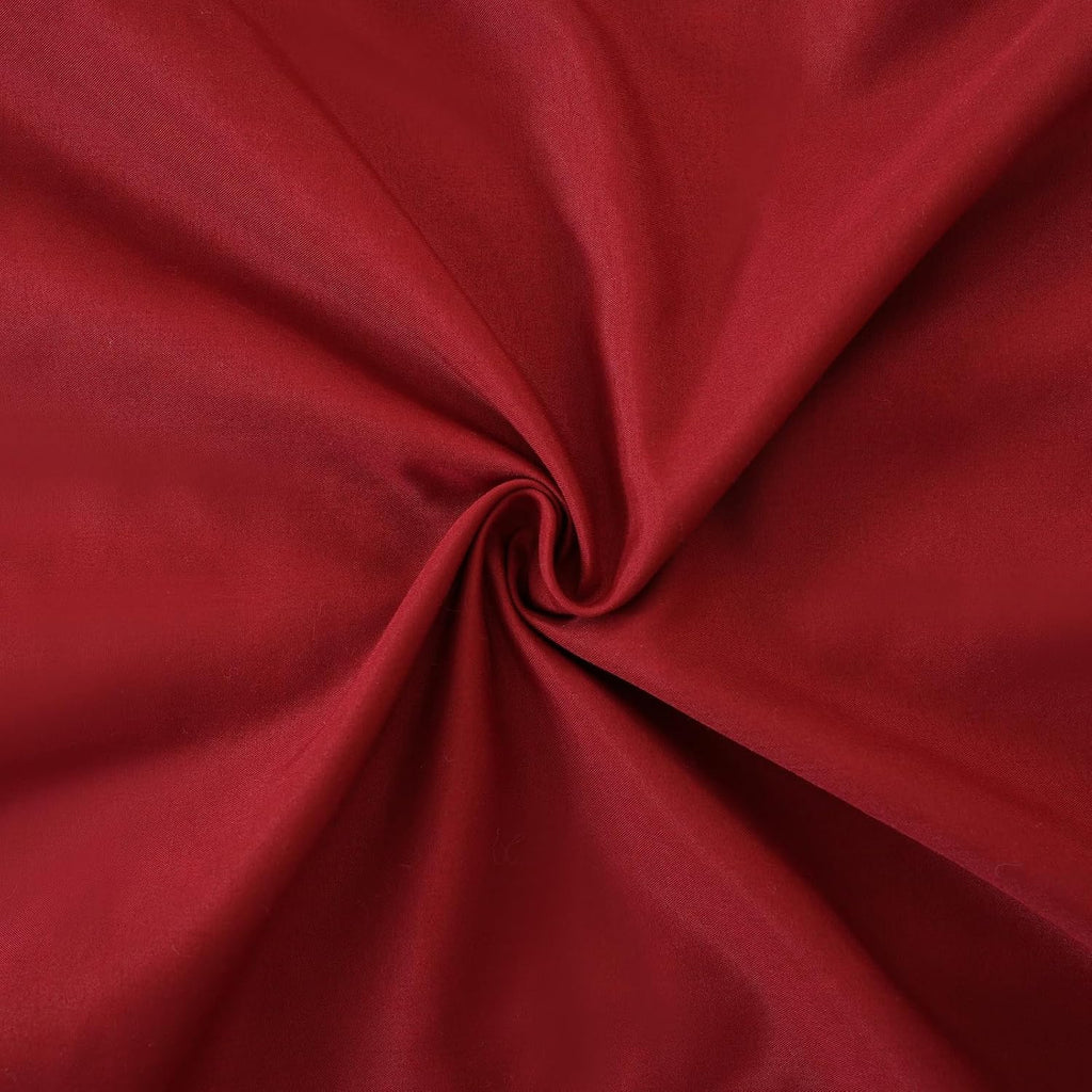 Merryword Burgundy Pillow Shams Standard Pillowcases 20x26inch Cute Ruffle Solid Pillow Cover Set of 2 Shabby Chic Soft Red Pillowcases Red