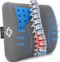 Samsonite Memory Foam Lumbar Support Pillow for Office Chair, Gaming Chair, or Car-Ergonomic Back Cushion-Home Essentials for Sitting…
