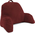 Deluxe Comfort Microsuede Bed Rest - Backrest Pillow with Arms - Bed Rest Pillow - Reading Bedrest Lounger - Sitting Support Pillow - Soft…
