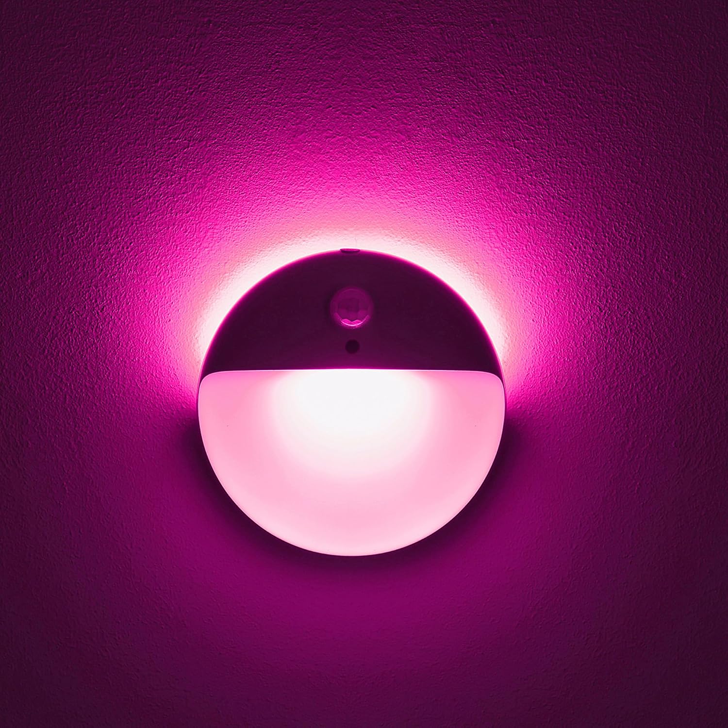 YUNLEX 2 Pack Pink Battery Night Light, Motion Activated Night Light, 2.6" Small Sticky Lights, 3 Light Modes, Dimmable Soft Glow for…