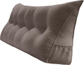Peachwell Handmade Headboard Pillow-King Size Wedge Support Large Bolster Cushion Headboard Backrest Pillow for Bed Rest with Two Large…
