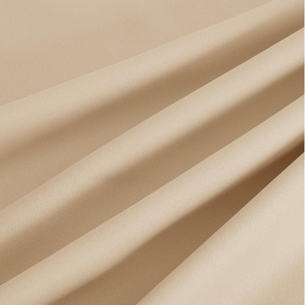 Nicetown Biscotti Beige Light Blinds - Microfiber Grommet Thermal Insulated Shades for Kid's Room, Yard, Boys Room, Girls Room, Nursery - L…