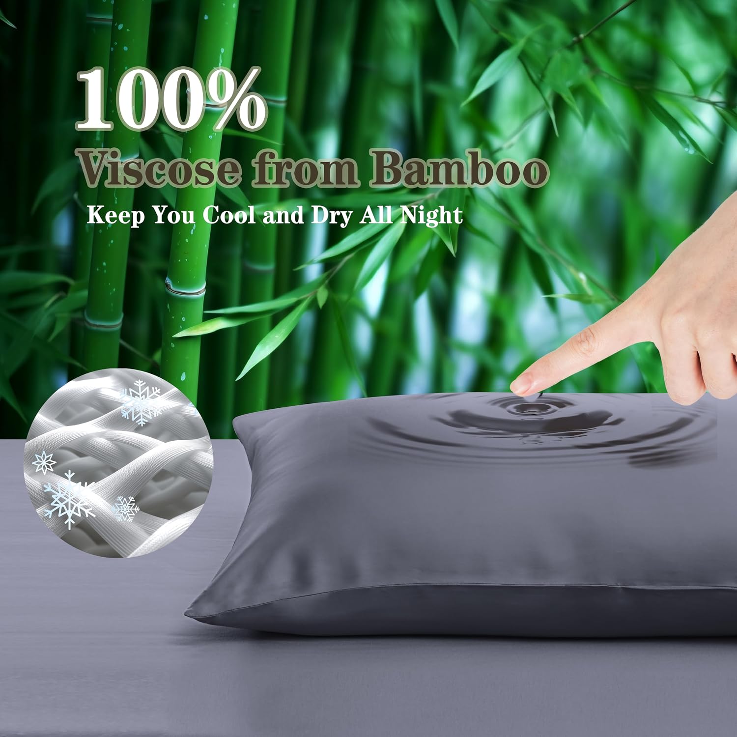 ShunjieHome 4 Pack Bamboo Viscose Pillow Protectors Toddler Size, 400 Thread Count Cooling Zippered Pillowcases for Hot Sleepers & Night Sw…