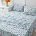 FADFAY Luxury Double Gauze Cotton Full Sheet Set, Vintage Wildflower Floral Muslin Sheets, Ultra Soft Breathable Cottagecore Floral Bed…