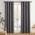 Nicetown Room Darkening Draperies Curtains Panels, 2 Panels Grey W52 x L84 Grey