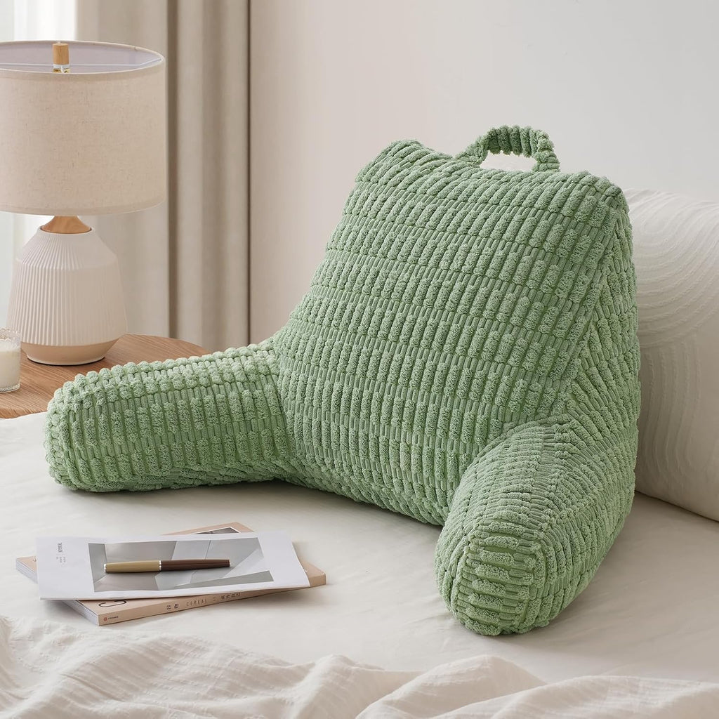 Blissful Diary Reading Pillow, Backrest Pillow with Shredded Memory Foam for Adult & Children, Designed for Bed and Couch Sitting Up…