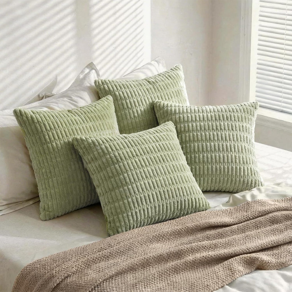 Fancy Homi 4 Packs Decorative Throw Pillow Covers for Living Room Couch Bed, Modern Farmhouse Boho Home Décor Accent Cushion Case, 24" x…