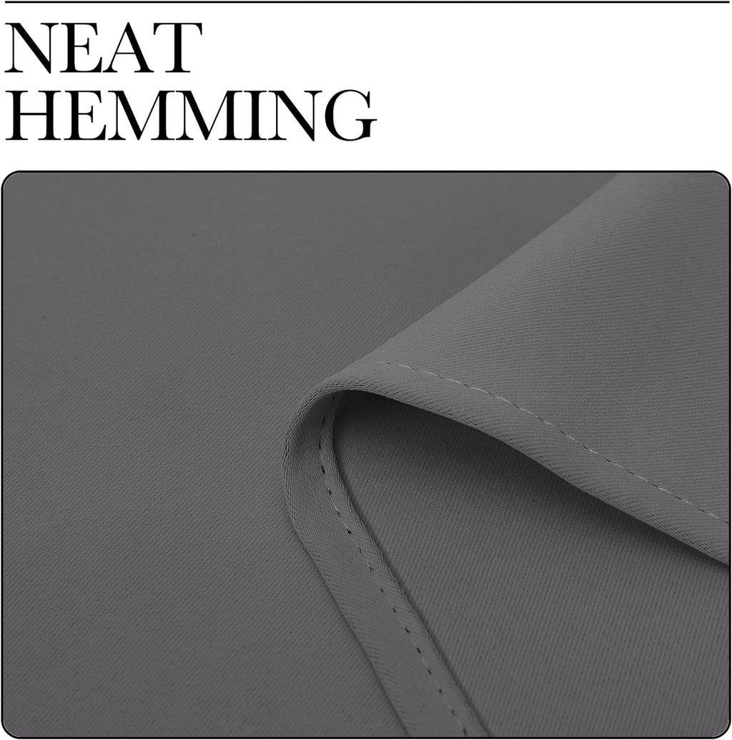 NICETOWN Short Curtains, Grey Window Curtains for Bedroom, Home Decoration Thermal Insulated Rod Pocket Blackout Blinds & Drapes for…