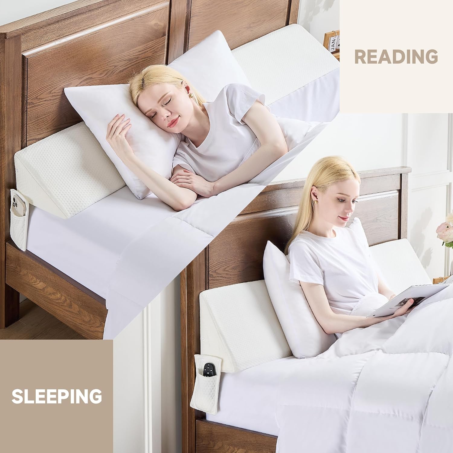 IFNOW King Size(76"x7.5"x10") Bed Wedge Pillow for Headboard, Mattress Gap Filler(0-8"), Bed Wedge for Gap Between Your Headboard and…