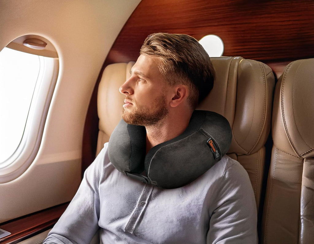 Ultimate 3.0 Travel Pillow, Deluxe Memory Foam Neck Pillow for Uninterrupted Rest, Ideal for Everyday Commute, Airplane, Car, and More…
