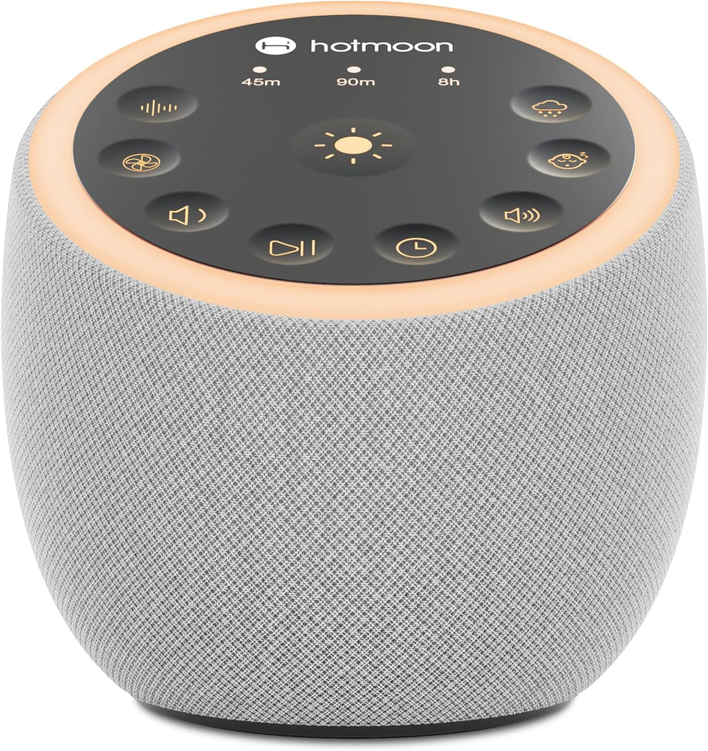 Hotmoon Sound Machine for Sleep, Cocoon 2 White Noise Sound Machine with 40 Relaxing Sounds, Dual-Speaker & Timer, 8 Night Light, Pink…