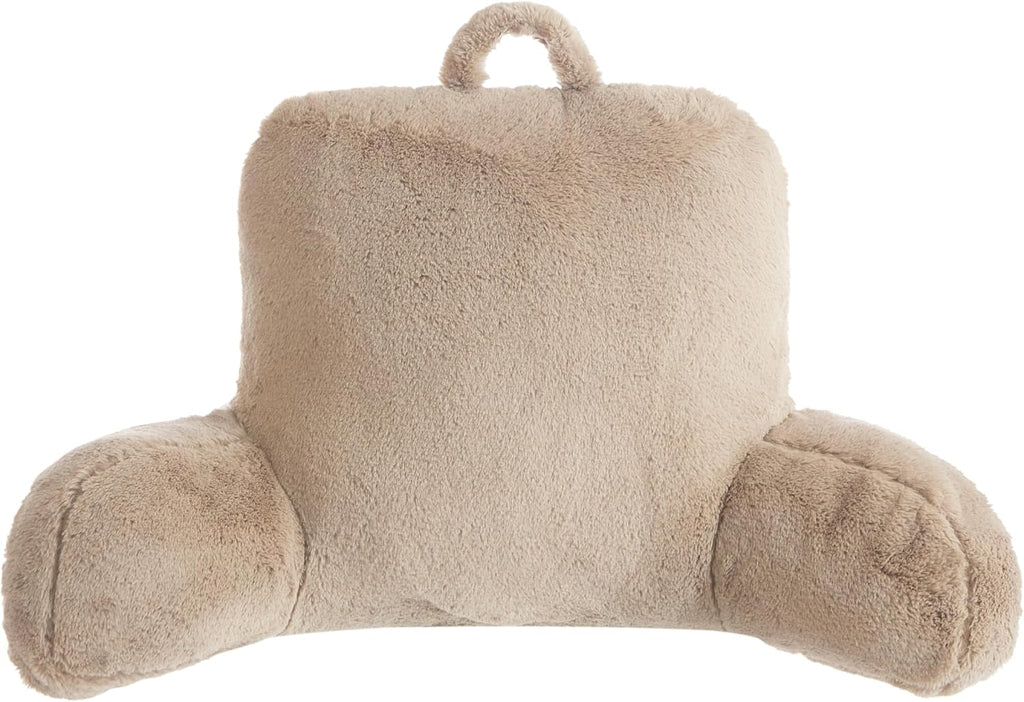 Urban Lifestyle Rabbit Faux Fur Backrest Pillow, Taupe