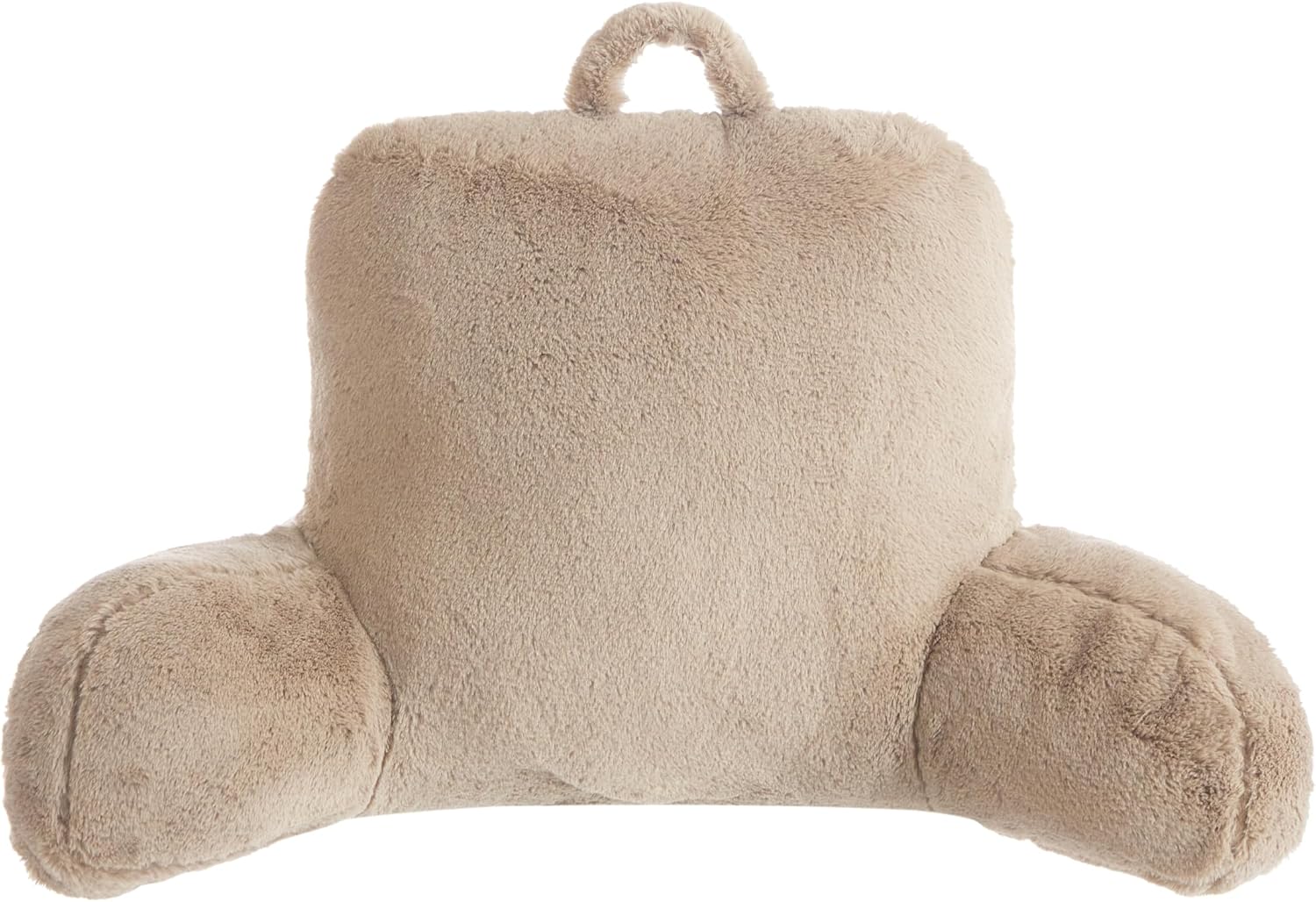 Urban Lifestyle Rabbit Faux Fur Backrest Pillow, Taupe