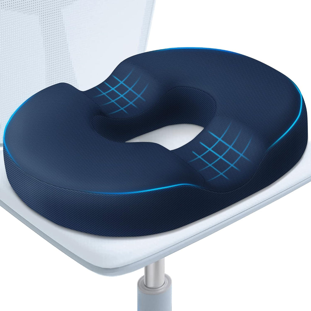 BlissTrends Donut Pillow Seat Cushion, Donut Chair Cushions for Postpartum Pregnancy & Hemorrhoids, Tailbone Cushion, Memory Foam Lifting C…