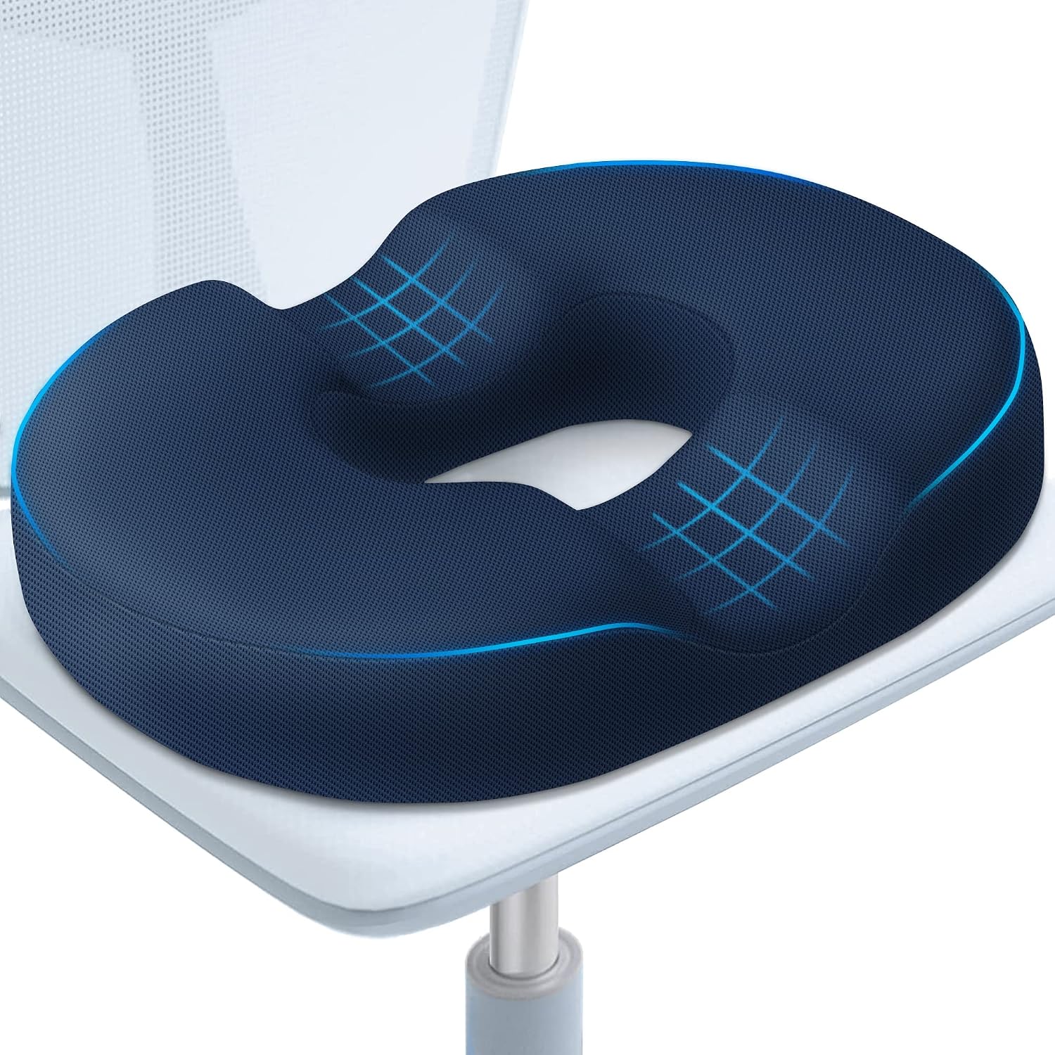 BlissTrends Donut Pillow Seat Cushion, Donut Chair Cushions for Postpartum Pregnancy & Hemorrhoids, Tailbone Cushion, Memory Foam Lifting C…