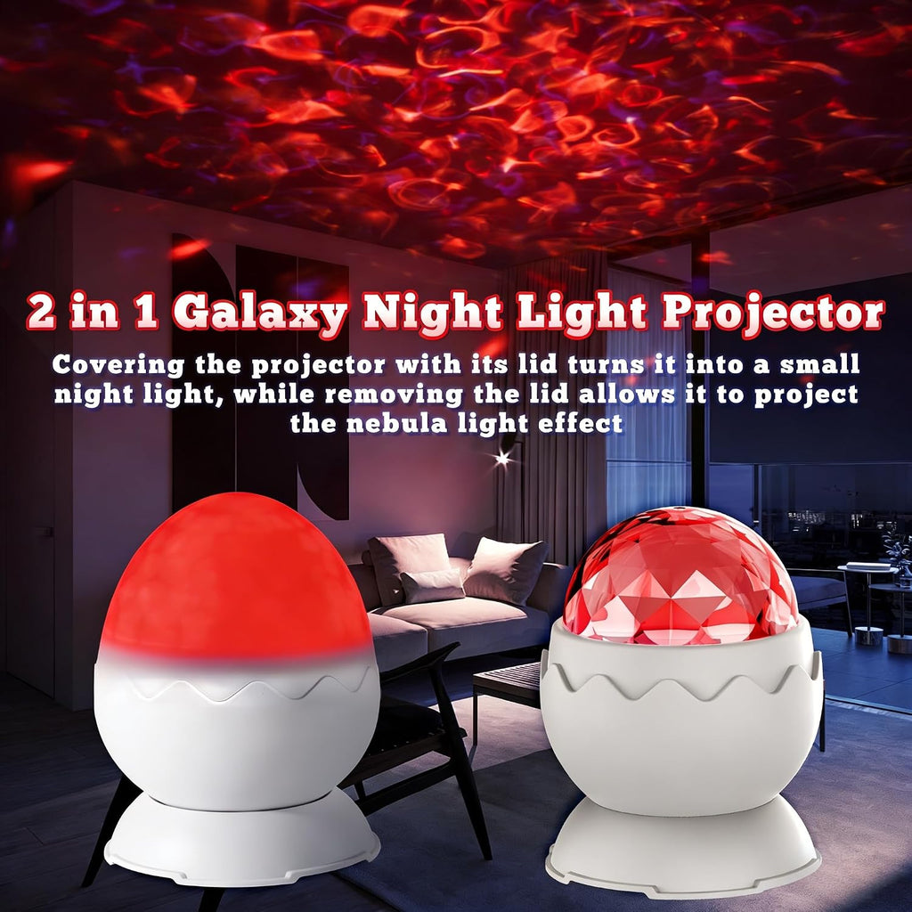 UweSmartLightingHouse Red Night Light, 2-in-1 Galaxy Projector, Light relaxation Lamp, Light Projector, 670nm Red Light for Bedroom, Gift…