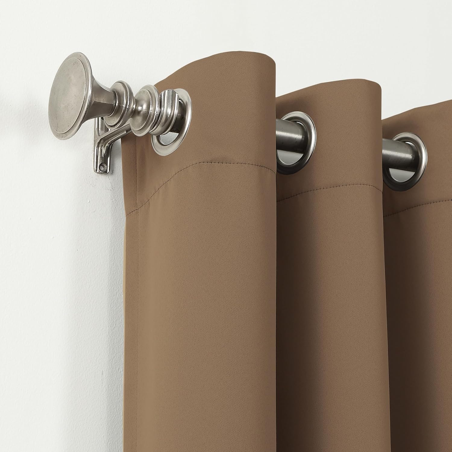 Sun Zero Easton Energy Saving Blackout Grommet Curtain Panel, 40" x 95", Barley