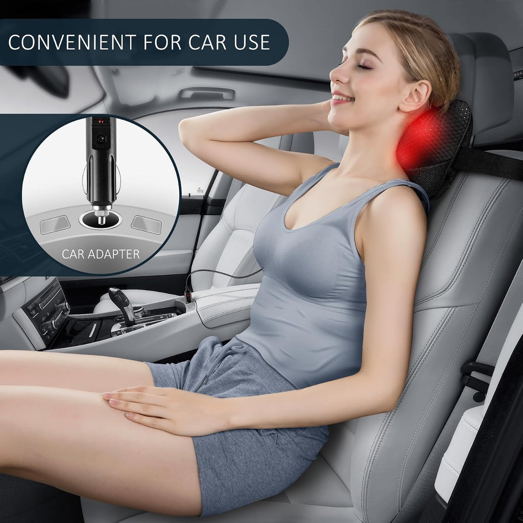Viktorjurgen VIKTOR JURGEN Shiatsu Back Massager with Heat - Kneading Massage Pillow for Neck, Shoulder - Christmas Gift for Women, Men, Da…