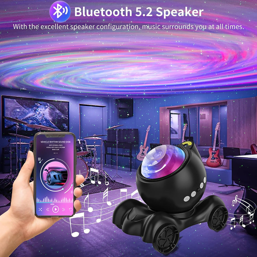 ENOKIK Galaxy Projector, Star Aurora Projector Built-in Bluetooth Speaker, Night Light for Kids Adults, White Noise Light for Home…