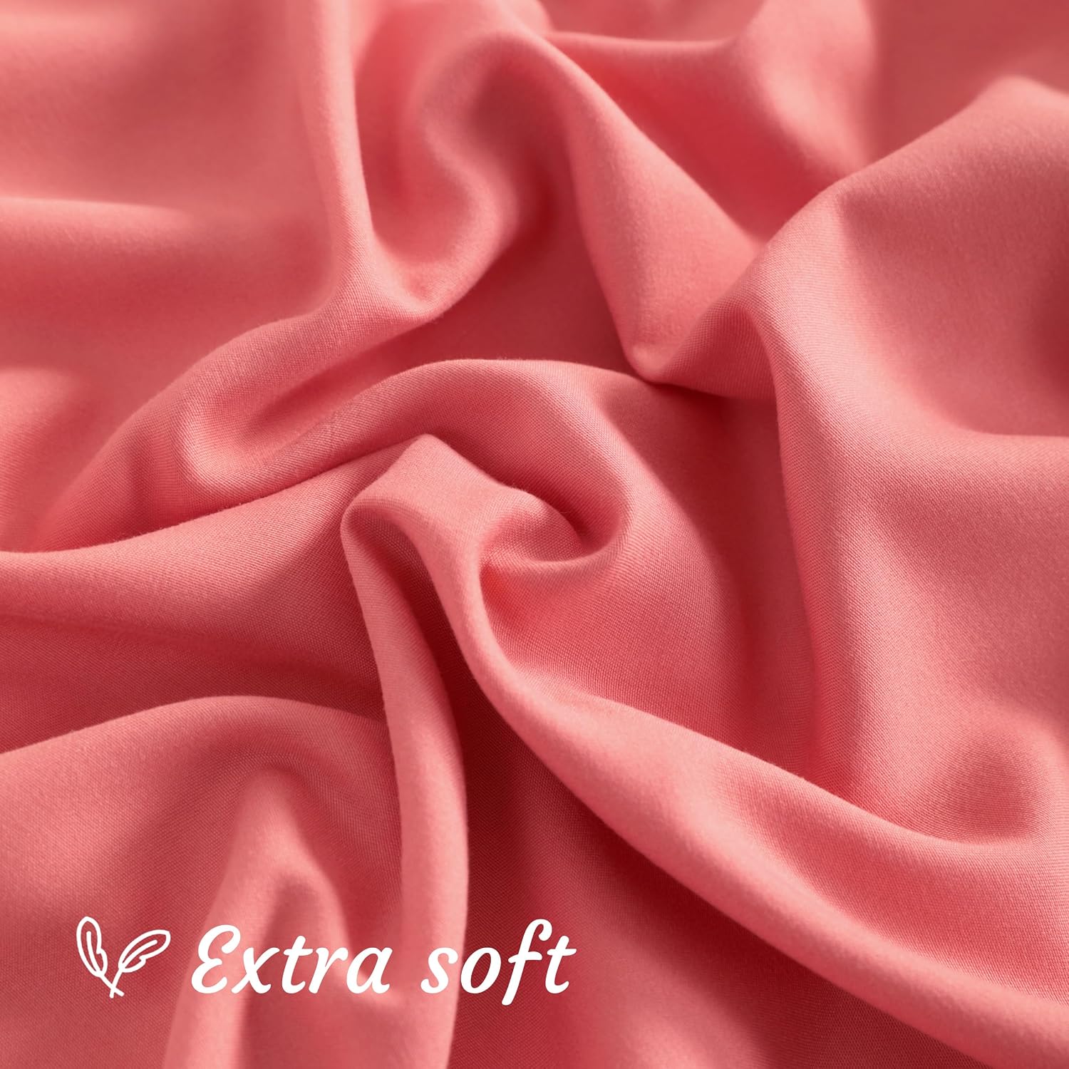 Ntbay 2 Pack Body Pillowcases, Coral Pink, Microfiber, 20x54 Inches, Soft, Wrinkle, Fade Resistant, Envelope Closure 2 Pack Pink