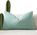 Foindtower Decorative Textured Boucle Throw Pillow Covers Accent Solid Lumbar Pillow Cases Neutral Soft Cozy Couch Cushion Case for Chair…