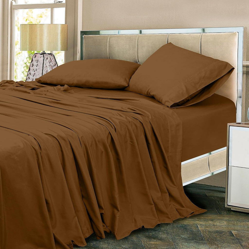 Royalelinens ROYALE LINENS 300 Thread Count 100% Long Staple Combed Cotton Sheet Set - 4 Piece Full Bed Sheets - 1 Fitted, 1 Flat, 2 Pillow…