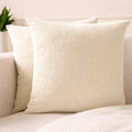 EncasaXO Encasa XO Corduroy Throw Pillows Covers 18"x18", Set of 2 Soft Textured Striped Boho Pillow Covers | Decorative and Cozy Cushion C…