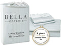 Bella Coterie Luxury Bamboo Viscose Queen Size Sheet Set | 100% Organically Grown | Ultra Soft | Cooling for Hot Sleepers | 18" Deep…