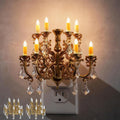 Briignite LED Night Lights Plug into Wall, Chandelier Night Light with Dusk to Dawn Light Sensor [2 Pack], Dimmable Golden Nightlight…
