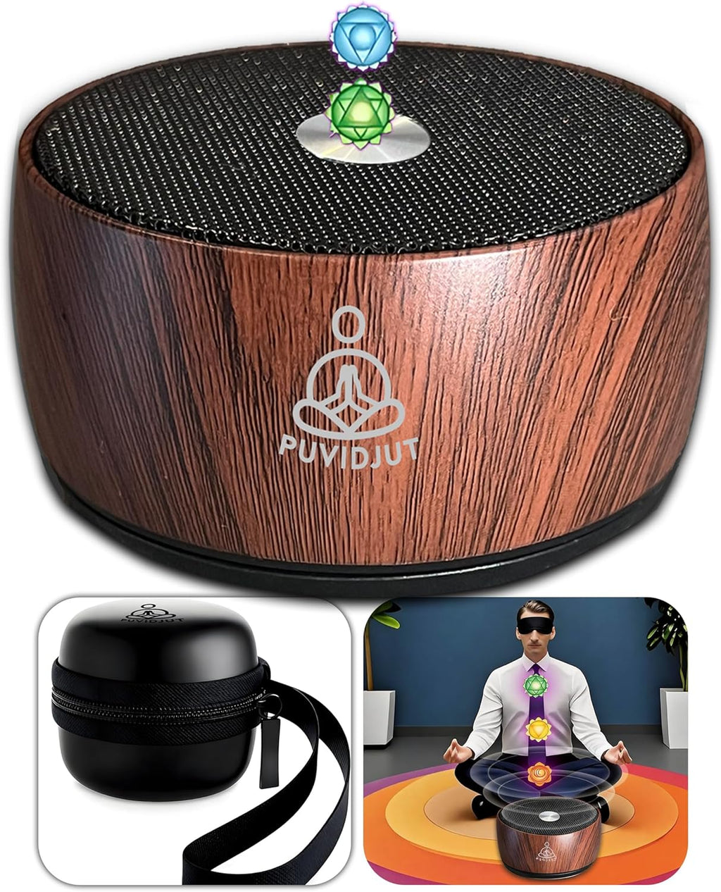 Puvidjutmeditationmachine Sound Frequency Machine, Meditation Generator Instrument, Tone Device Tools - Solfeggio Frequencies Bath for Yoga,…