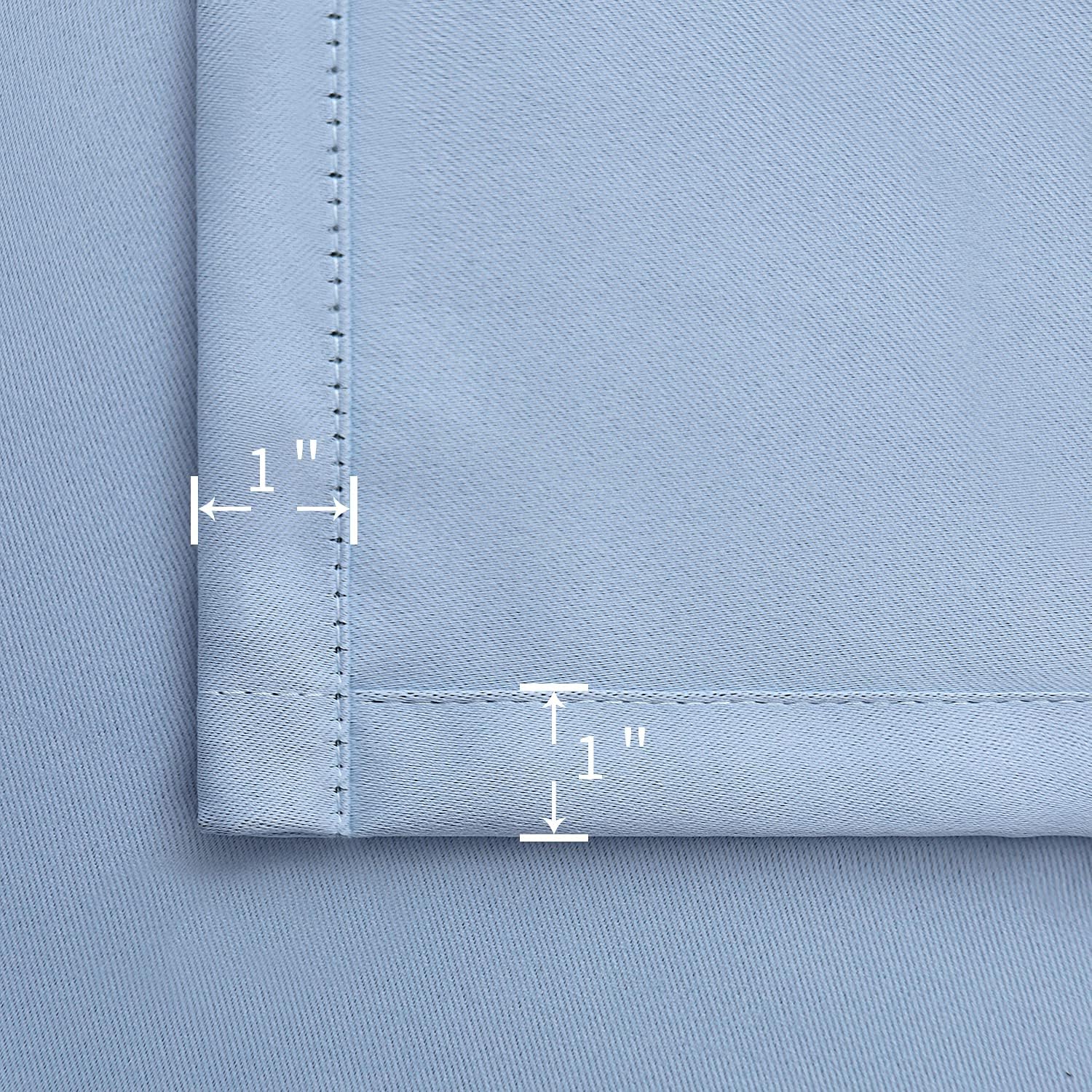 BGment Rod Pocket and Back Tab Curtains for Bedroom - Thermal Insulated Room Darkening Curtains for Living Room, 2 Window Curtain Panels (4…