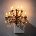 L LOHAS LED Night Lights Plug into Wall, Crystal Chandelier Candle Nightlight with Dusk to Dawn Sensor, Brightness Adjustable,3000K Soft…