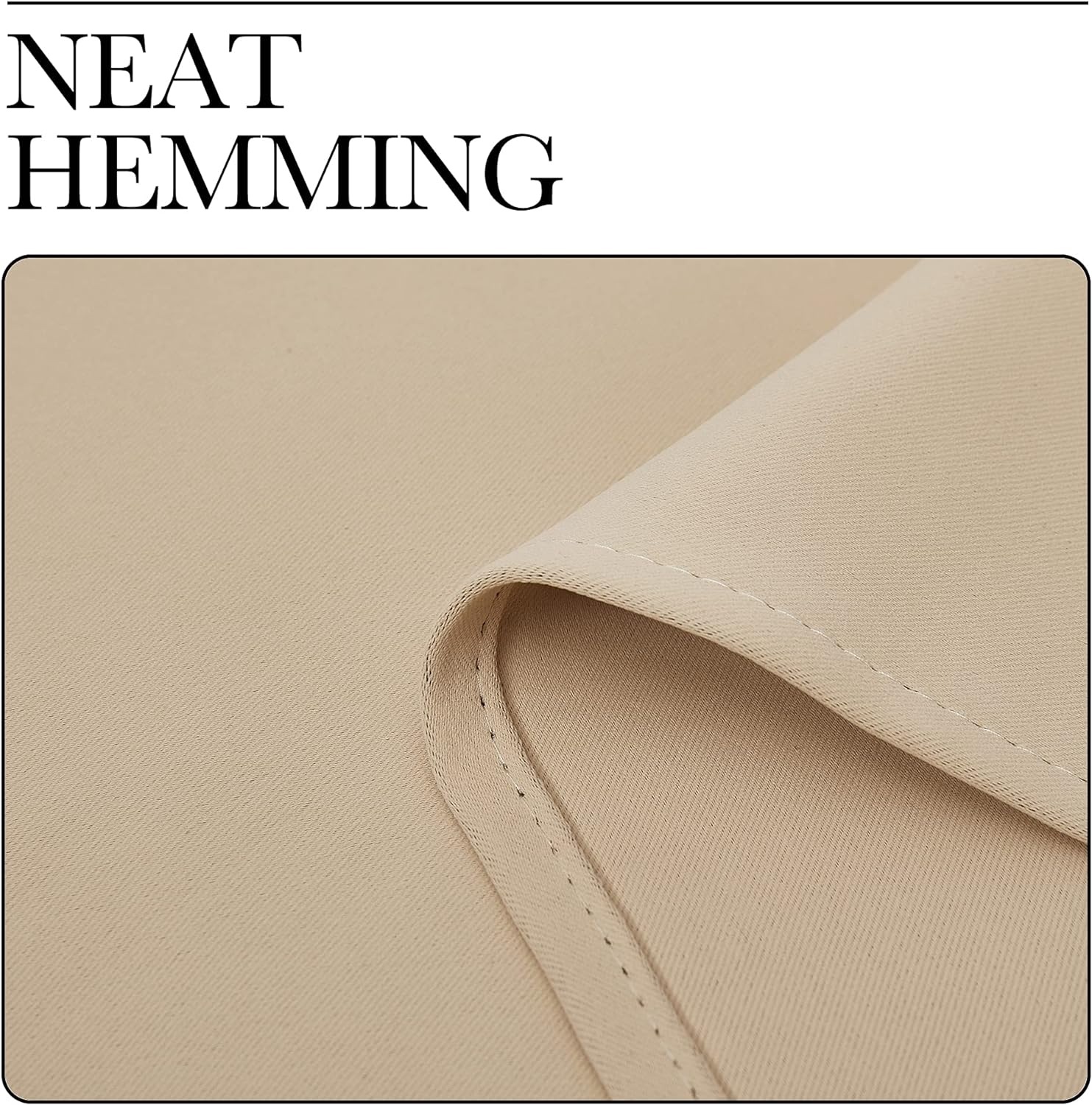 NICETOWN Room Darkening Curtain Panels for Loft, Biscotti Beige, 2 Panels, W29 x L40 -Inch, Thermal Insulated Grommet Room Darkening…