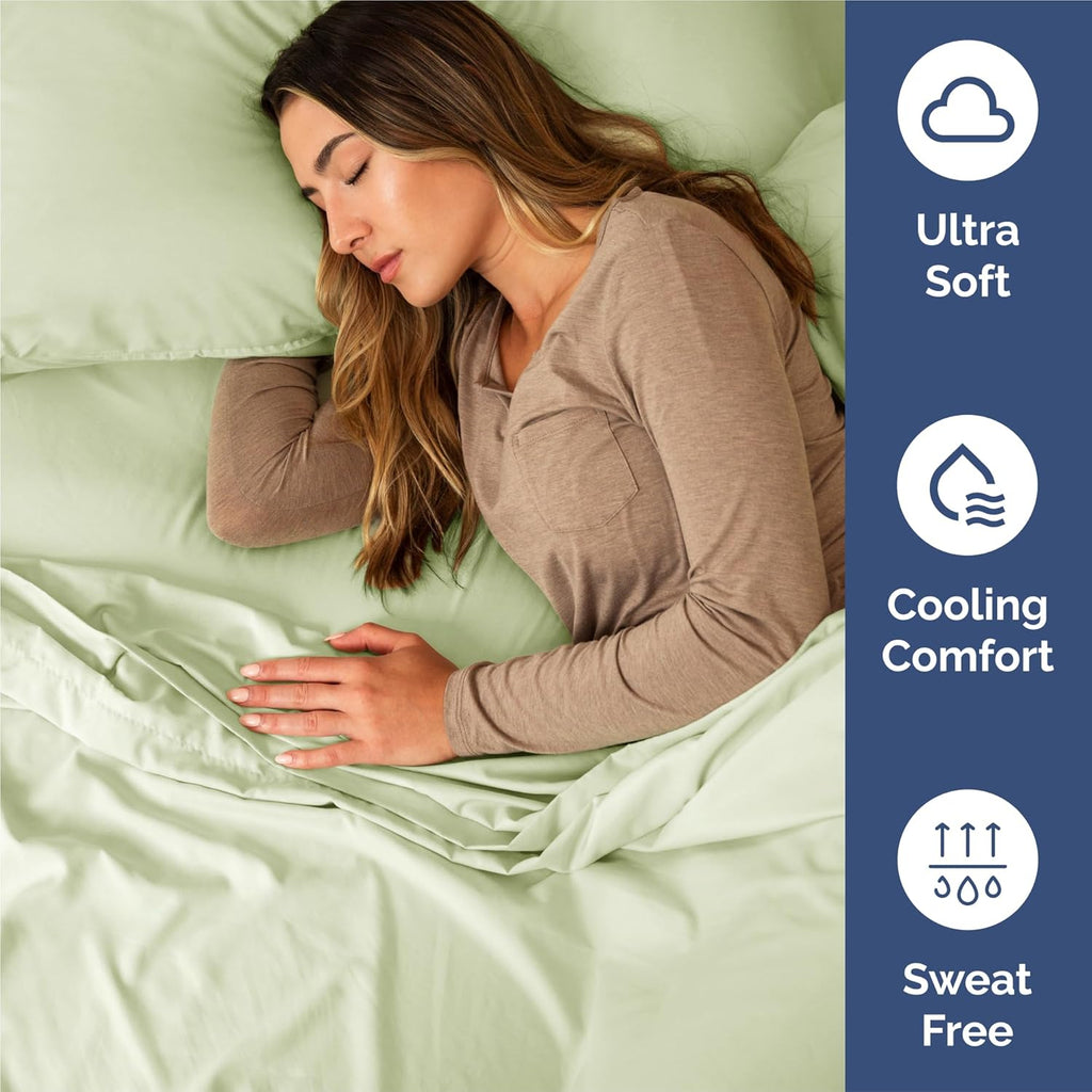 King Size 4 Piece Sheet Set - Comfy Breathable & Cooling Sheets - Hotel Luxury Bed Sheets for Women & Men - Deep Pockets, Easy-Fit, Soft…