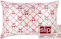 slip Queen Silk Pillowcase – Sweet Cherry Limited Edition with Lace Trim – 100% Pure Mulberry SlipsilkTM – Anti-Frizz, Anti-Crease…