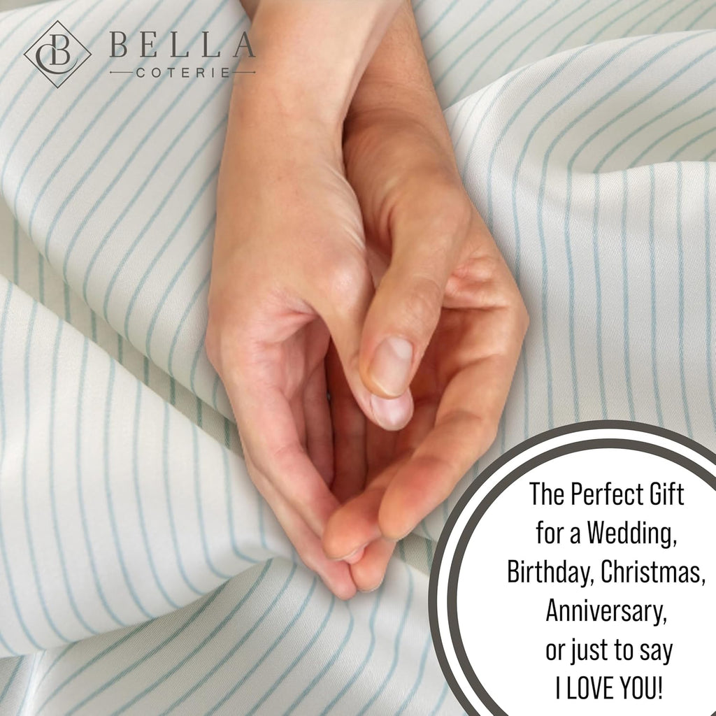 Bella Coterie Luxury Bamboo Viscose Queen Size Sheet Set | 100% Organically Grown | Ultra Soft | Cooling for Hot Sleepers | 18" Deep…