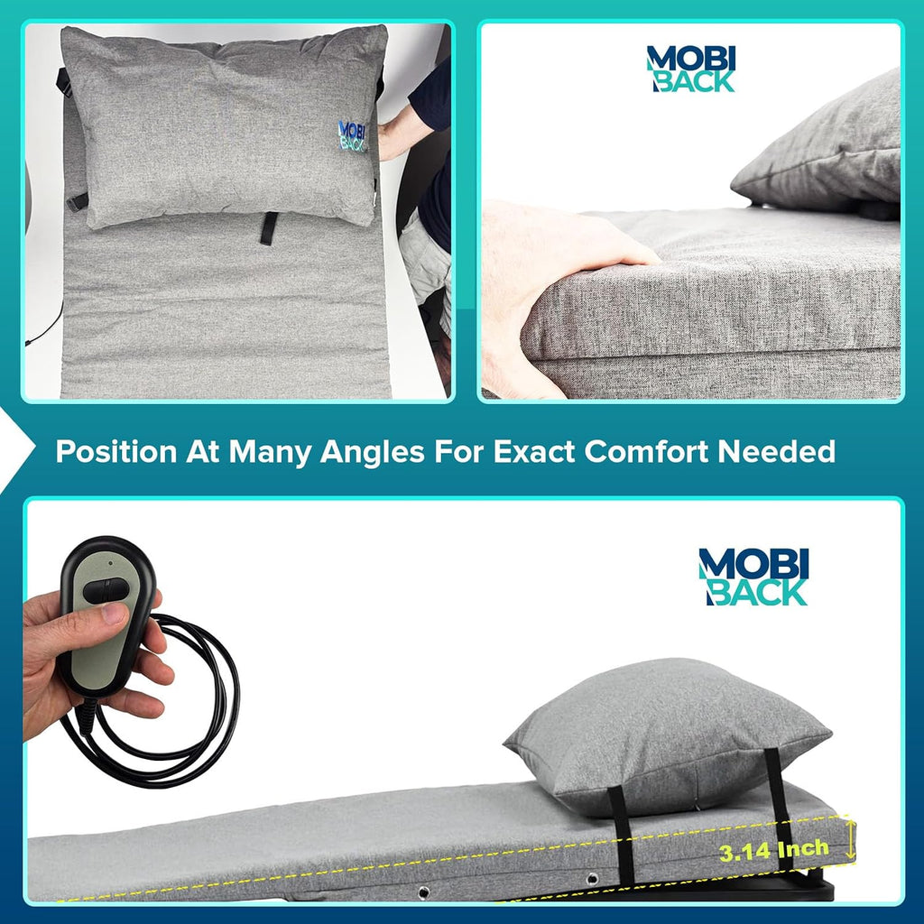 PMT specialized Electric Lifting Backrest for Bed by Mobi-Back, specialized Back Pillow with Electric Pump System, Used by…