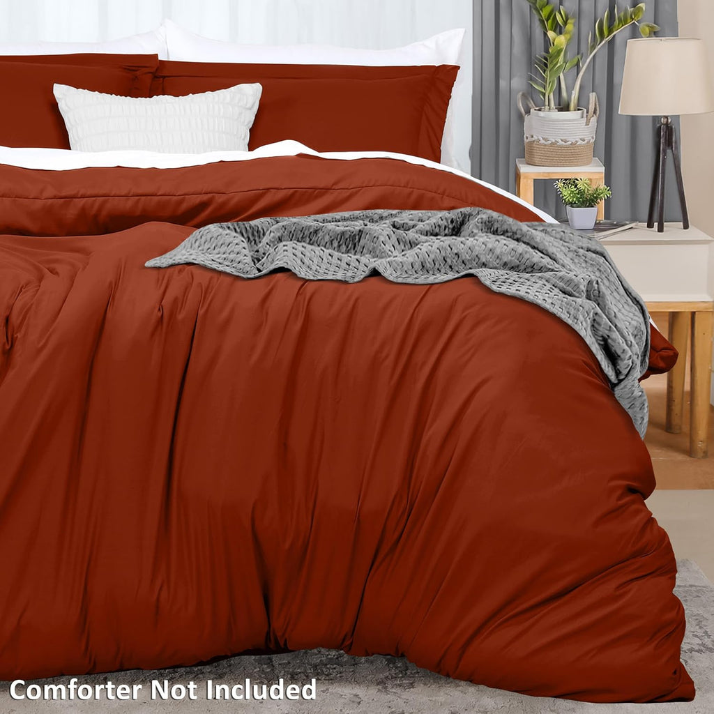 Utopia Bedding Duvet Cover Queen Size - 3 Piece with Zipper Closure - 1 Comforter Cover 90X90 Inches & 2 Pillow Shams 20X26 Inches…